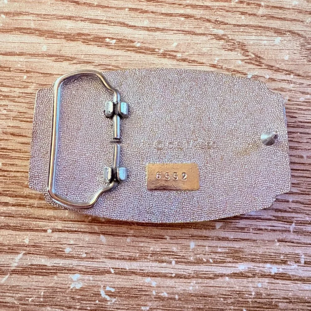 World War II Belt Buckle 1941-1945 Remembered Back is Numbered Silver Tone